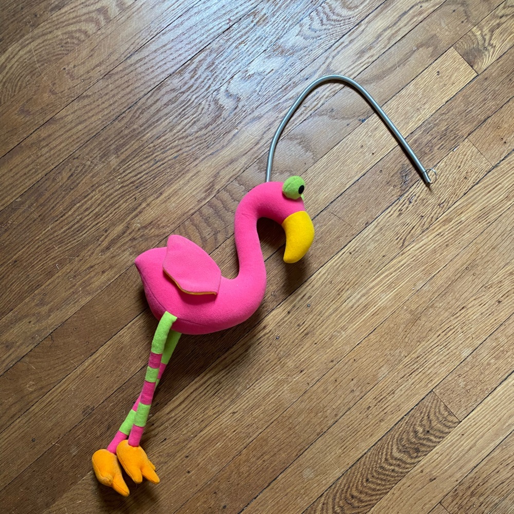 Jumpers stuffed Flamingo Doll on Slinky Bounce Wire